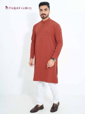 প্রিমিয়াম মাইক্রো স্টিজ ভাঙচুর ফেব্রিকের পাঞ্জাবি