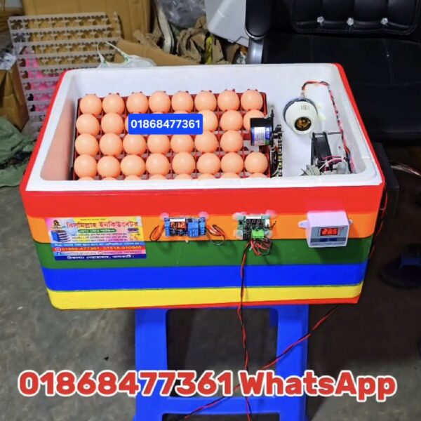 56 পিচ ডিম ফোটানোর অটো ইনকিউবেটর,(  Model :B56) AC/DC egg Incubator for hatching 56 egg capacity