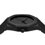 Arabic Digital Plastic Carbon Fiber body Strap Quartz Men's Watch Casual Resistant -Full Black - Image 2