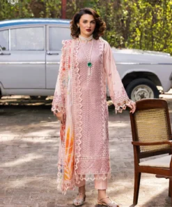 Alternative view of Unstitched 3Pc Embroidered Luxury Lawn Dress GullJee Sophie 109